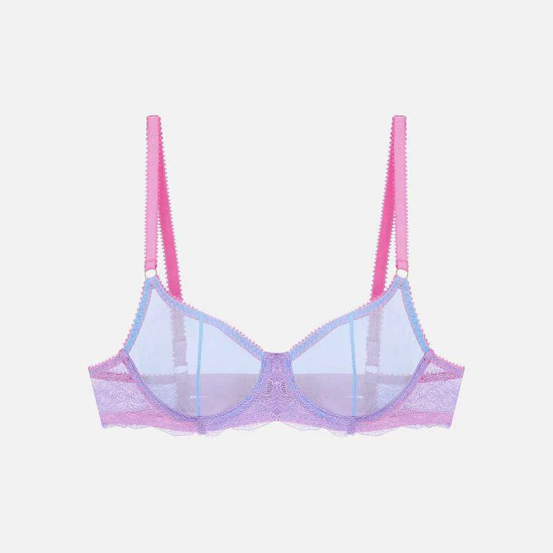 Dora Larsen Eira Lace And Tulle Underwire Bra image number 3